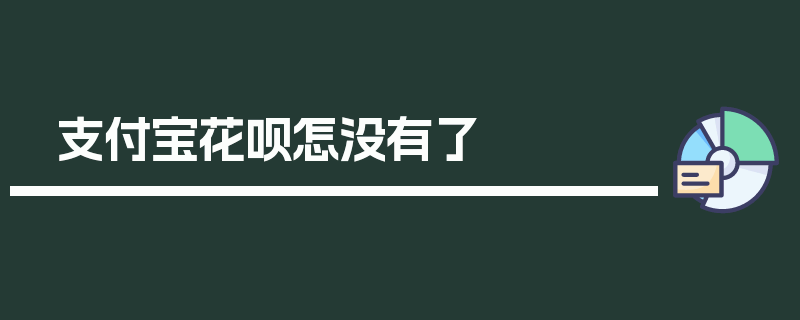 支付宝花呗怎没有了