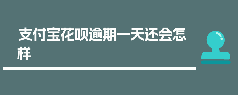 支付宝花呗逾期一天还会怎样